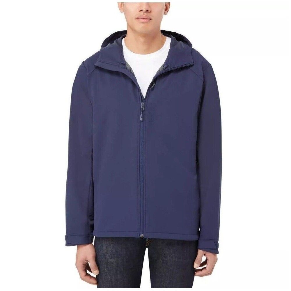 Kirkland Men’s 4-Way Stretch Water Wind Resistant Lightweight Jacket Navy Size L